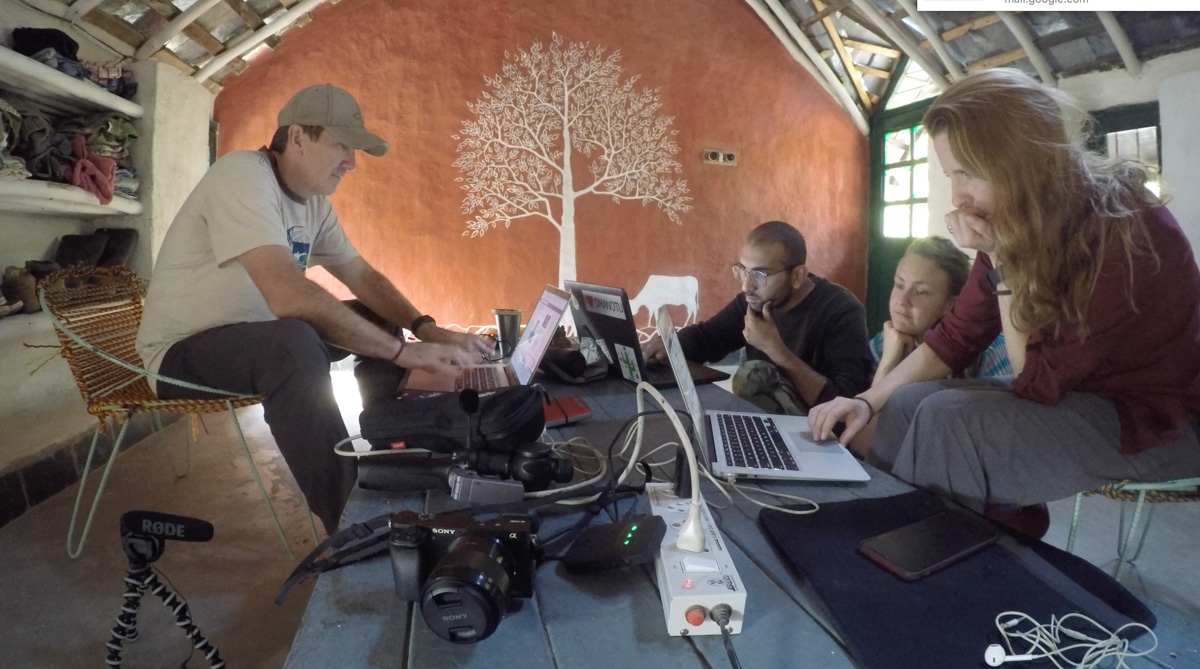 Volunteering multi media skill in India