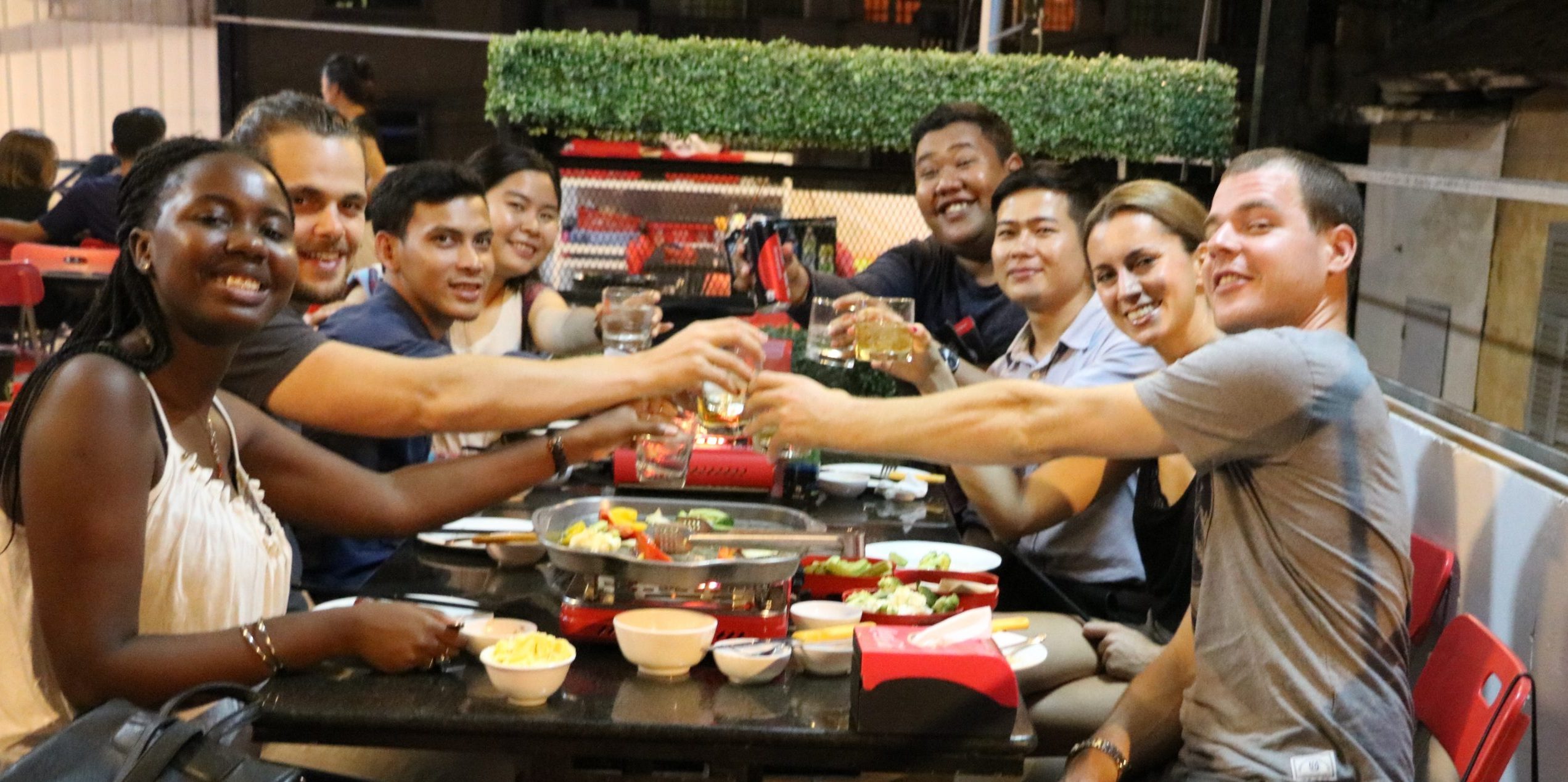 Raffaella's company dinner with part of the ACE team.