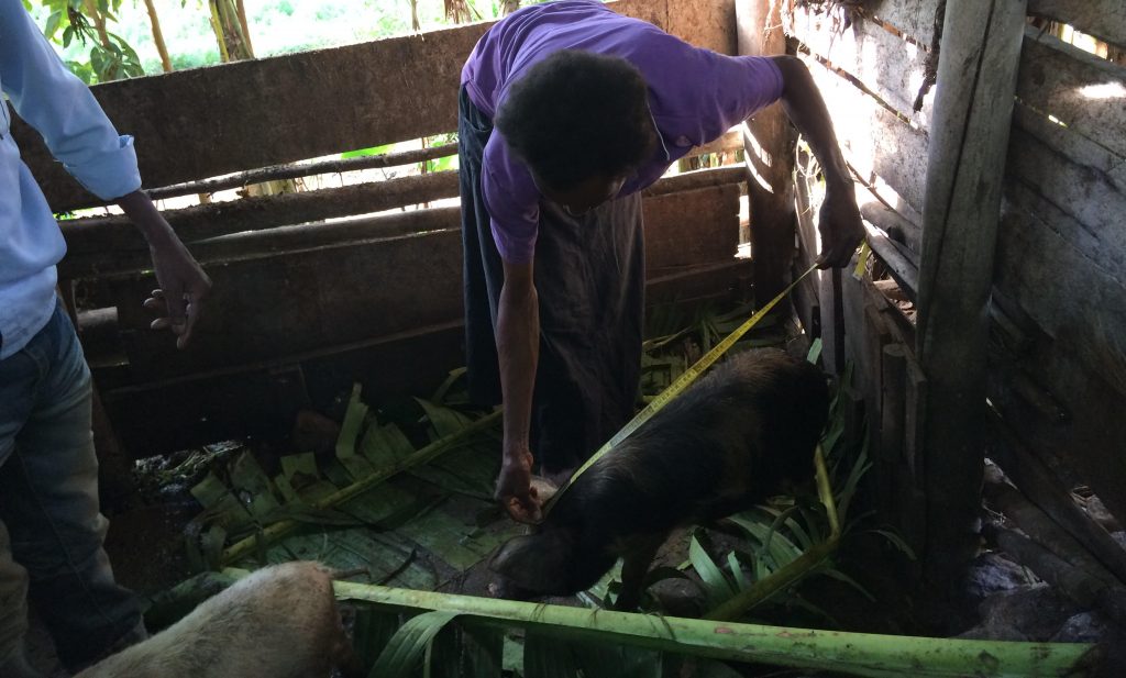 A local woman hard at work making a living for her family.