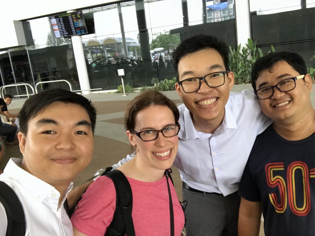 Leanne on the Ground with the WEduShare Team