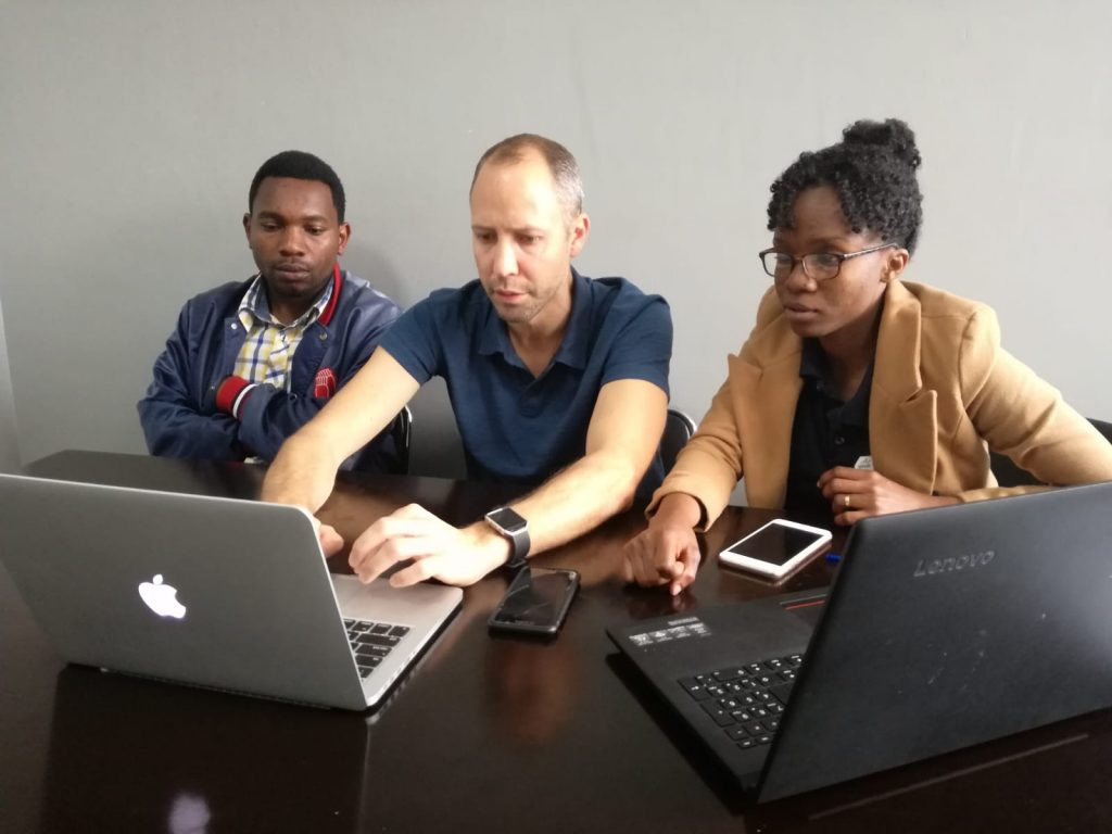 Darren mentoring entrepreneurs at Anza