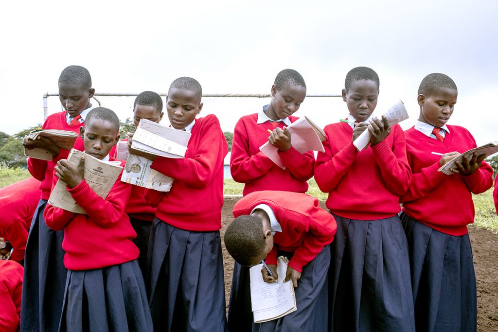 Orkeeswa Students at School
