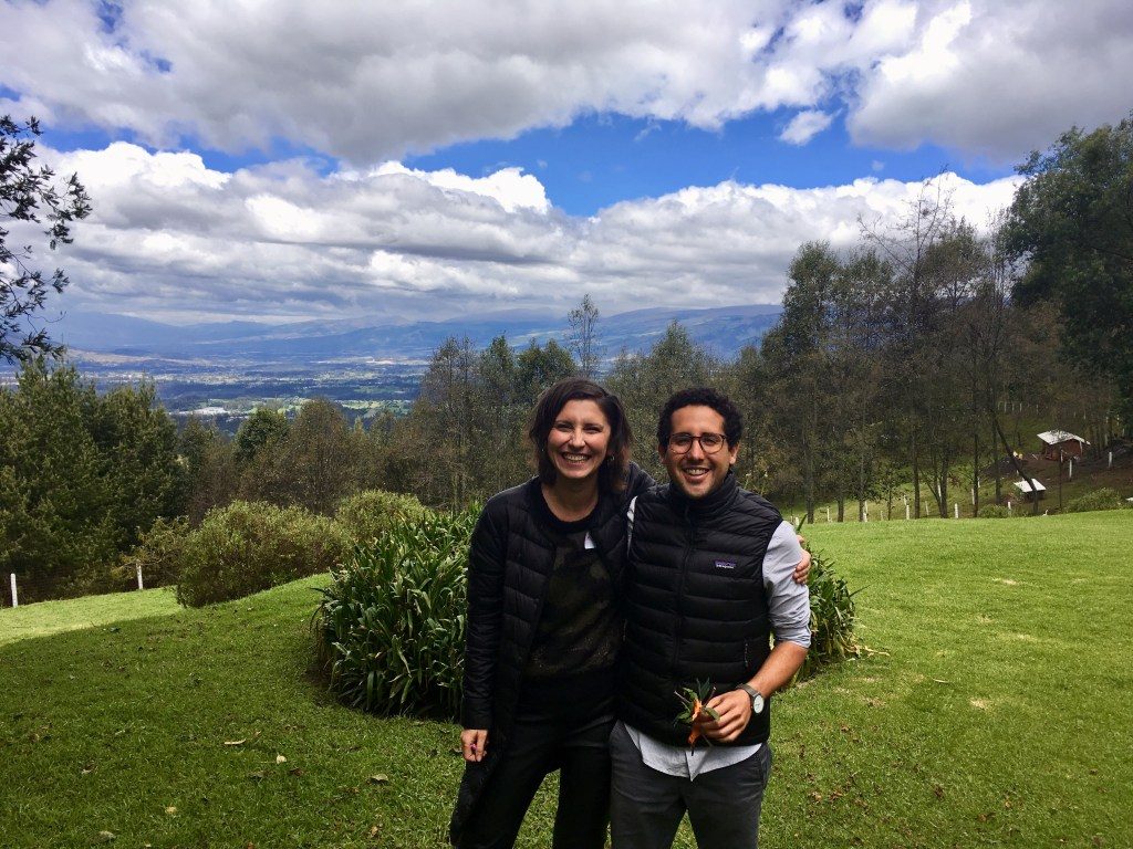 Andreia with Jose Ignacio, one of the directors of Sistema B