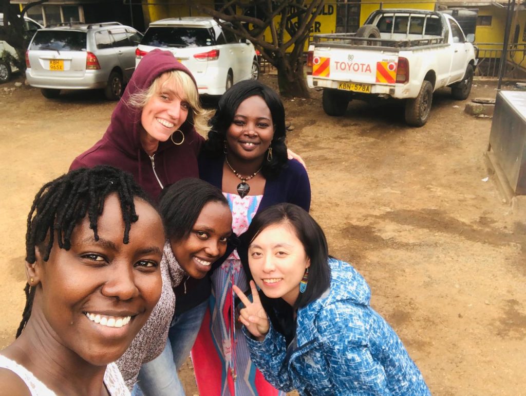 Catherine with local Flone Initiative Team