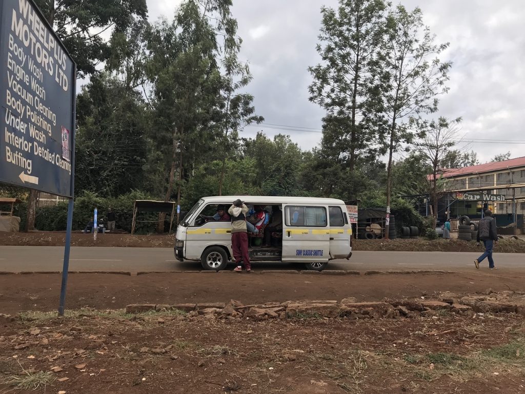 Photo of the bus station Catherine took to work every day
